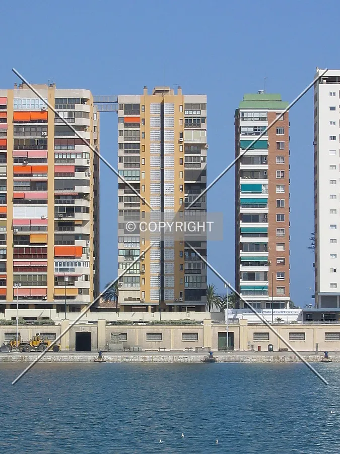 View from the port, close to Plaza de la Marina