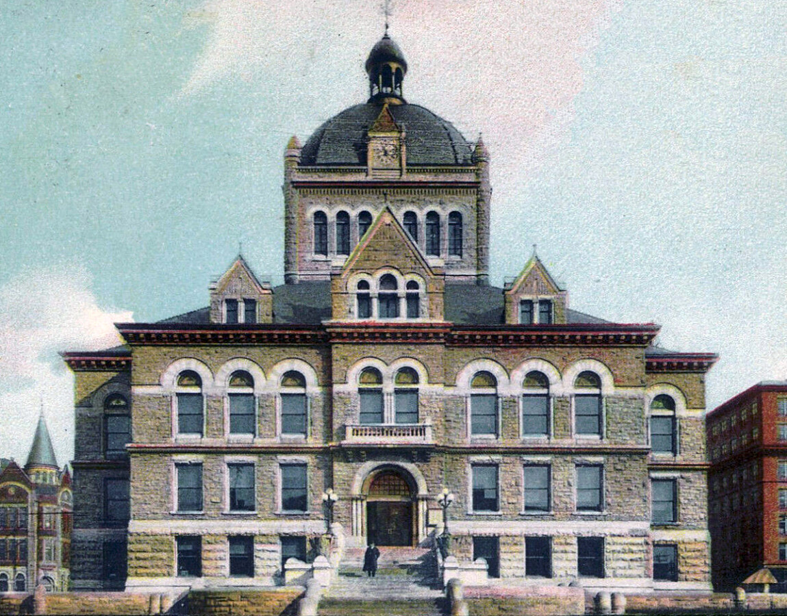 Vintage view from the southwest