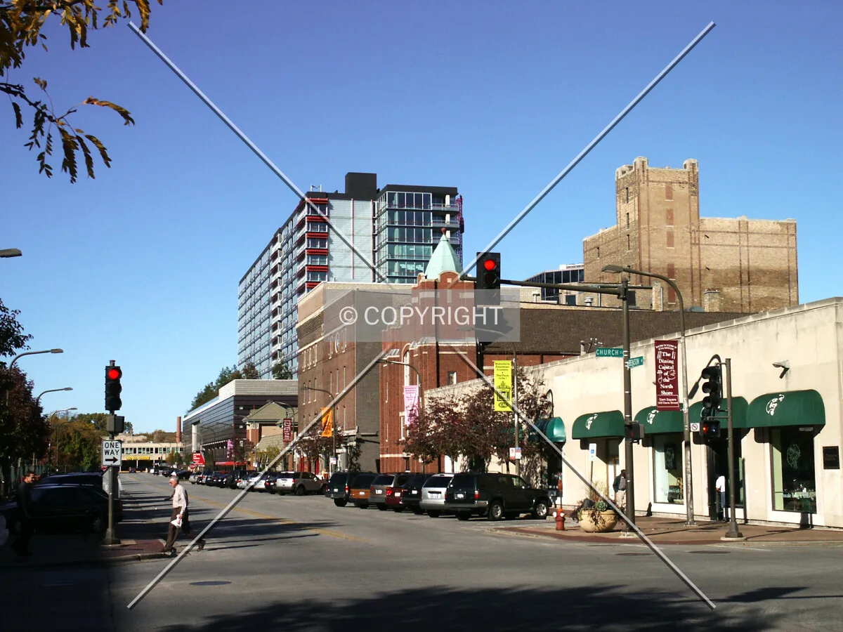Looking north from Church Street