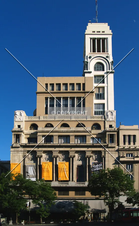 Northern facade as seen from Gran Via