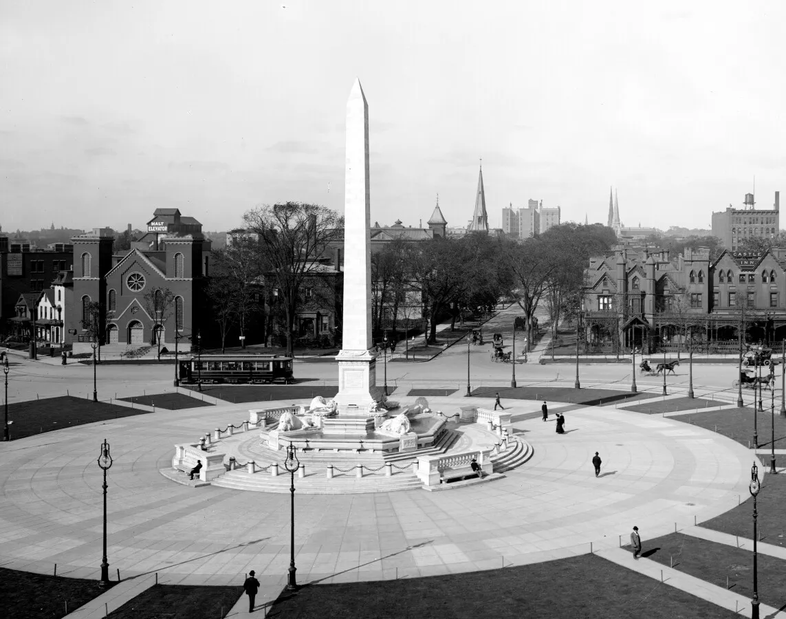 Vintage view from the south