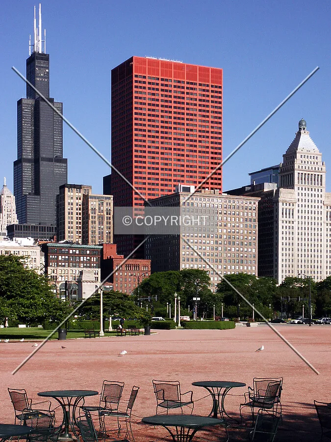 Southeast view from Buckingham Fountain Plaza