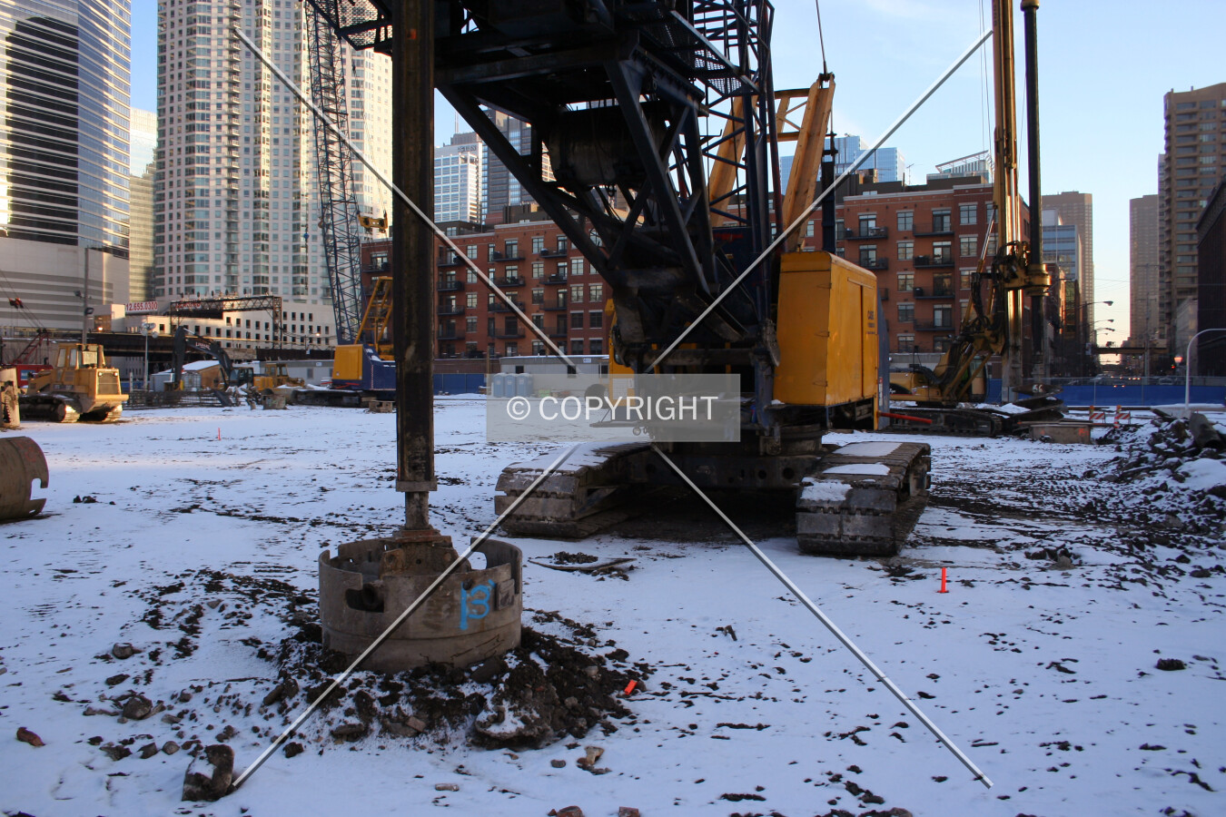 Caisson drilling