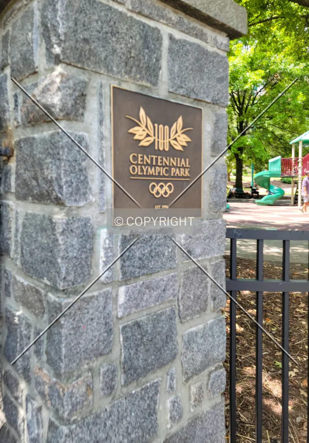 Entrance gate; June 4, 2021