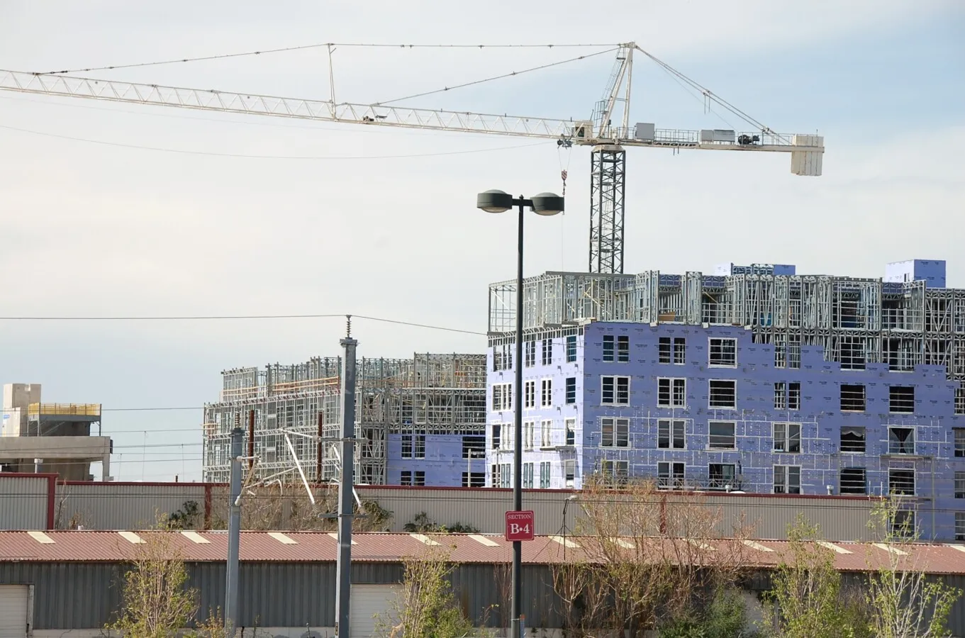 Distant view to the northwest
