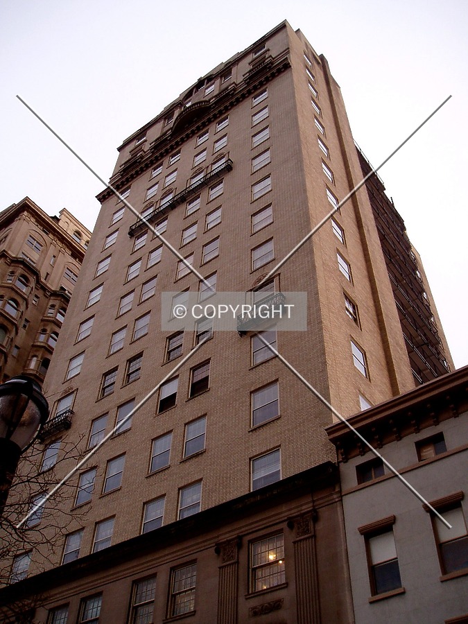 Looking up from the northwest