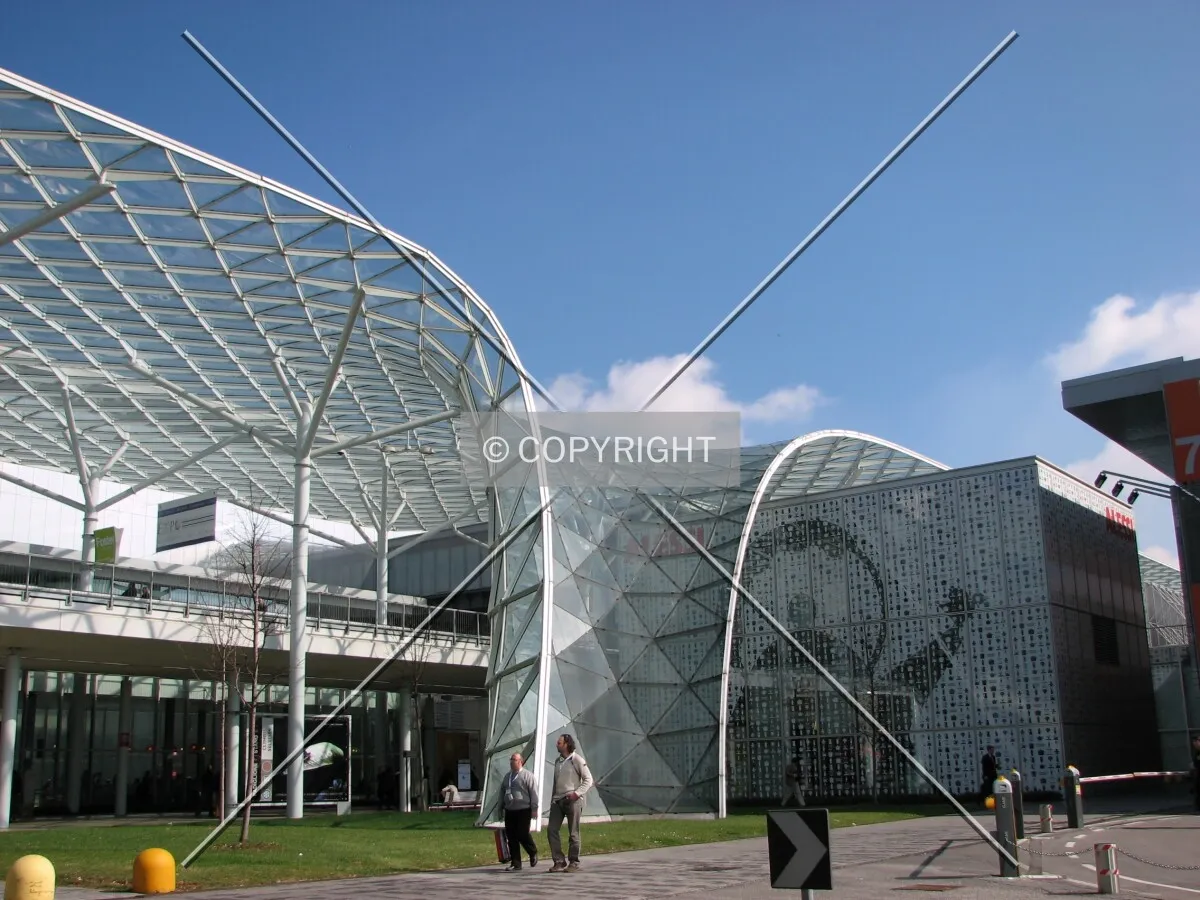 Side view of part of the gallery