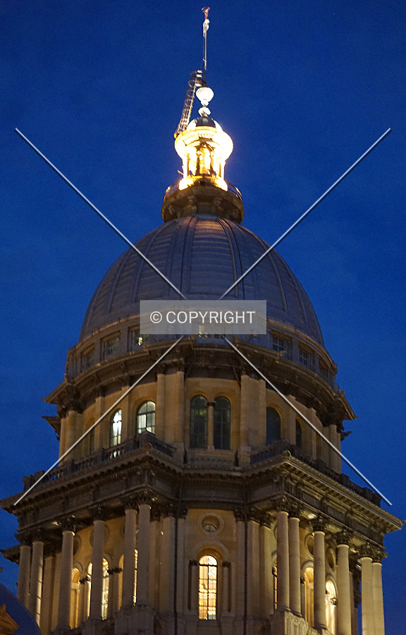 The dome at night from the northwest; August 5, 2017