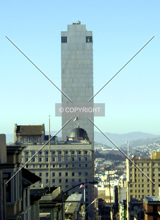 Distant view from the north atop Nob Hill