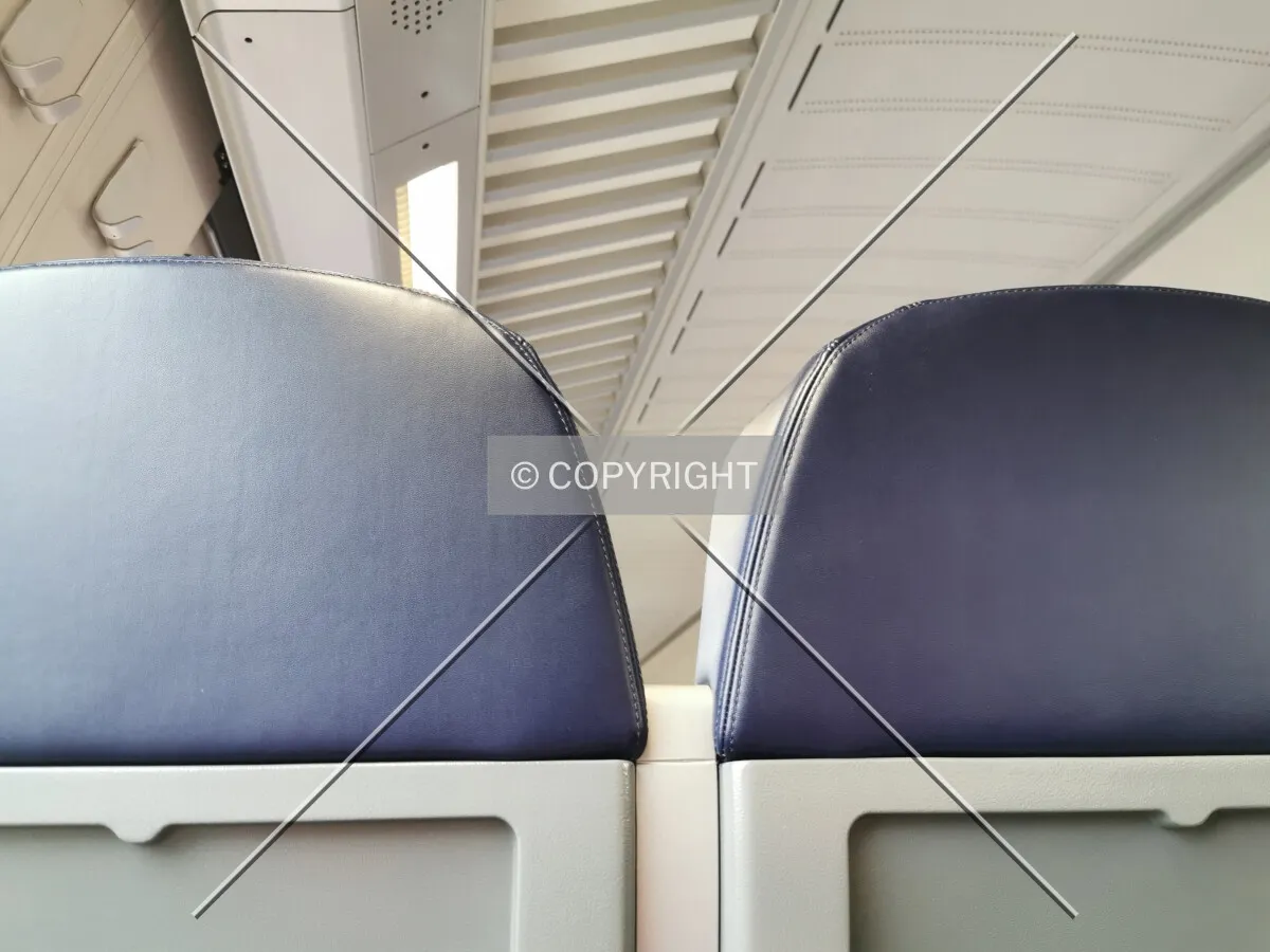 Seats in a train
