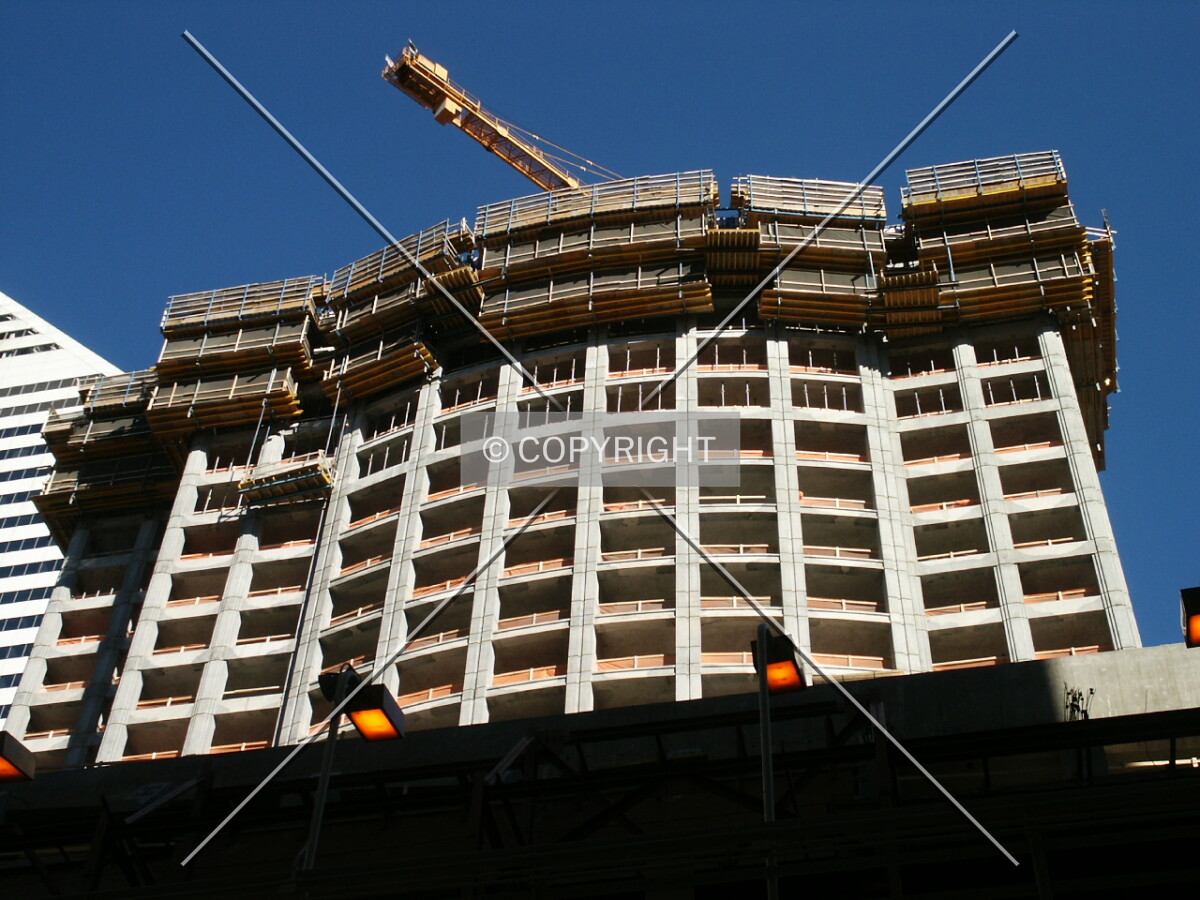 Looking up from Wabash Avenue; 12 October 2003