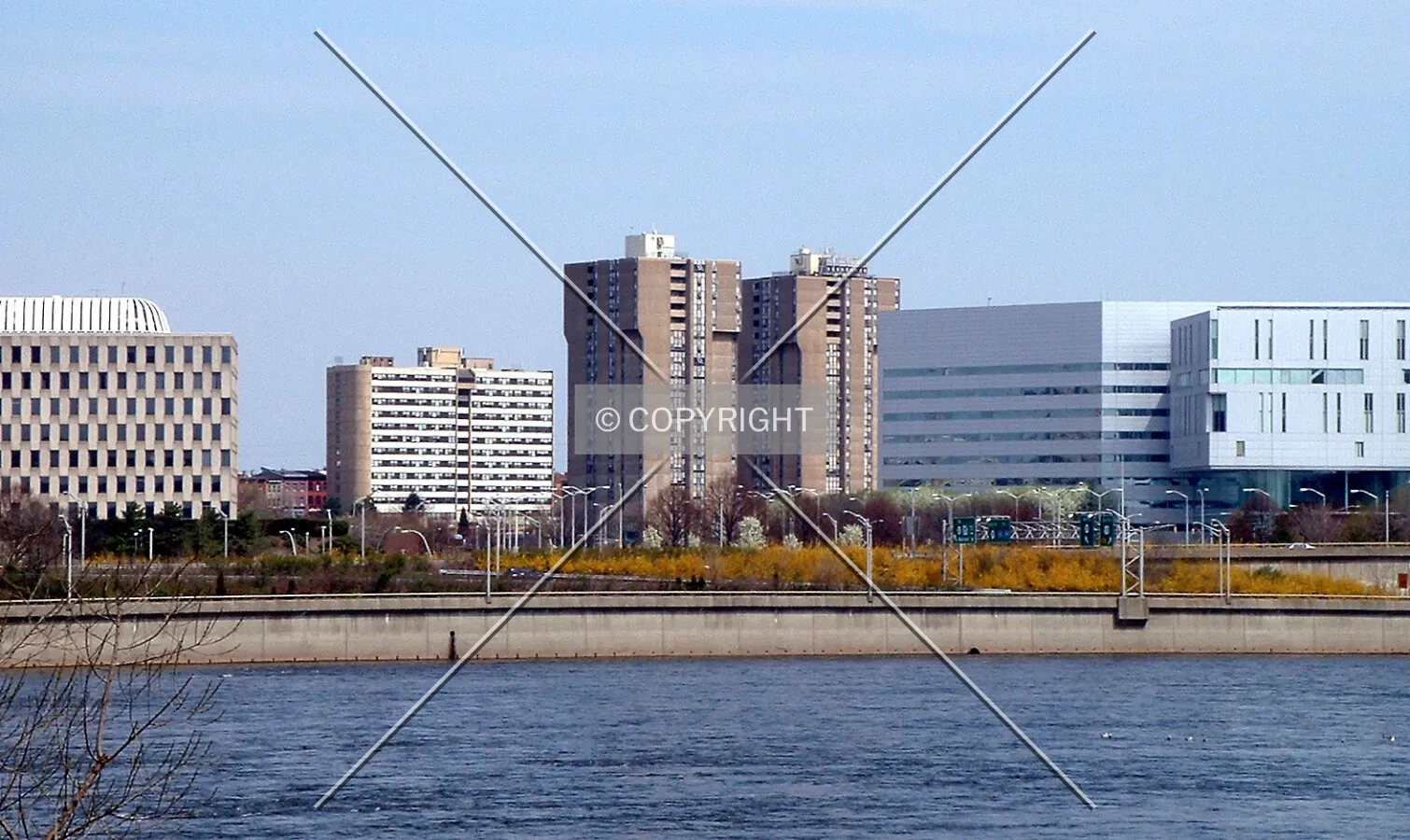 View from the west