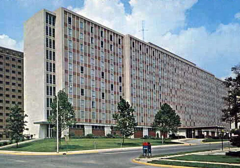 Vintage view from the southeast
