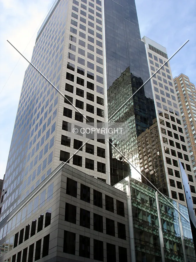 Looking up the southwest corner
