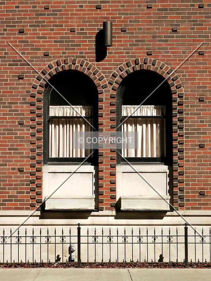 Windows at the base
