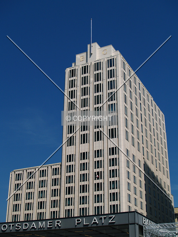 Looking up from Potsdamer Platz