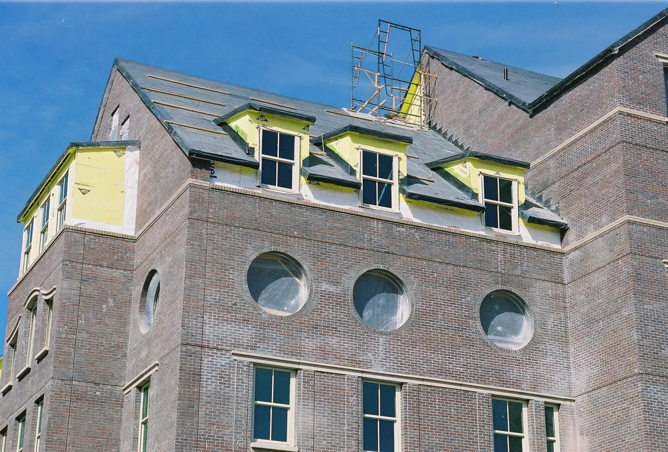 View of the dormer windows