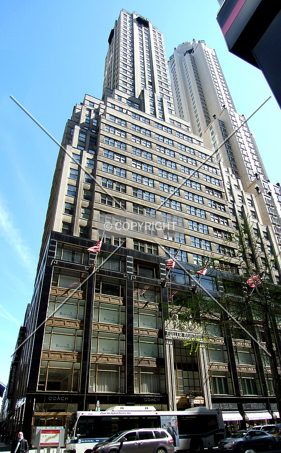 View from the southwest at 57th Street and Madison Avenue