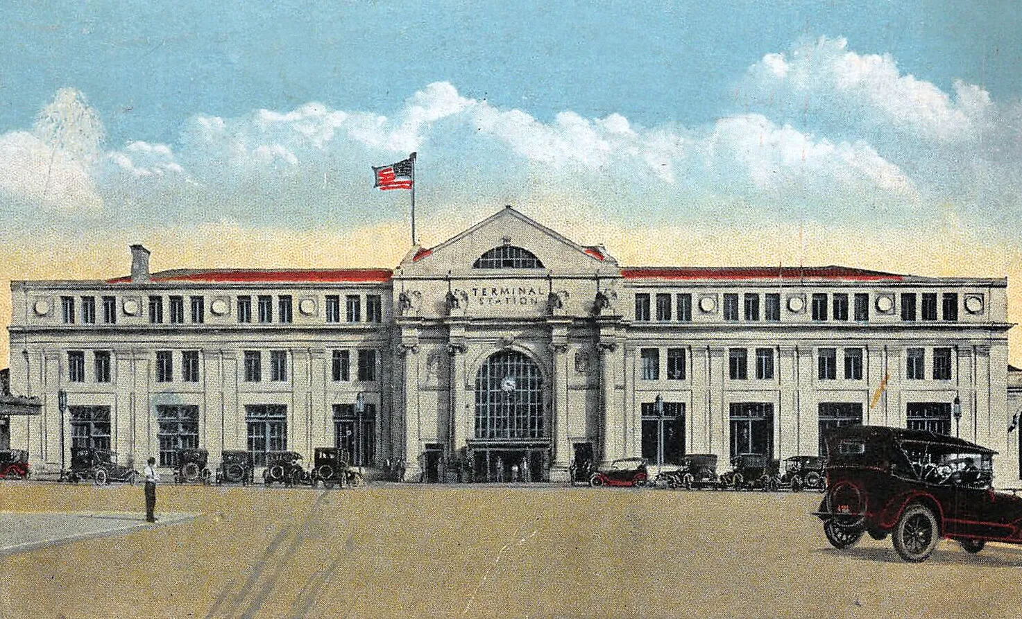 Vintage view from the northwest