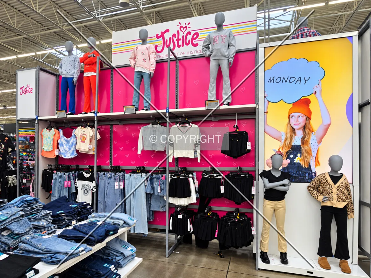 Various mannequins in the middle of the clothing department, Wednesday, September 16, 2026