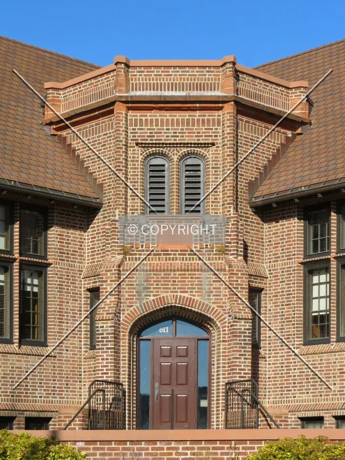 Former main entrance