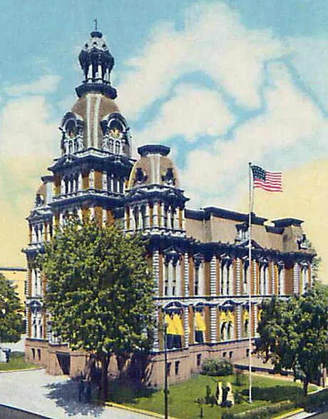 Vintage view from the southeast