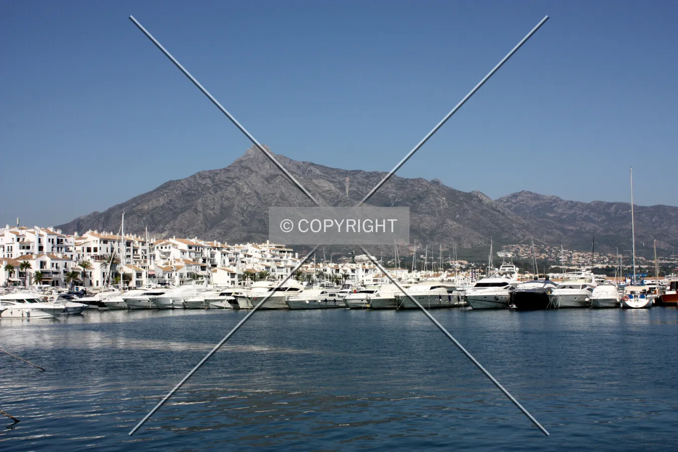 Looking across Puerto Banus marina
