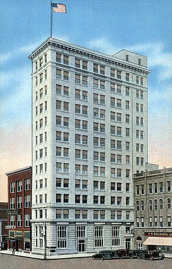 Vintage view from the southeast