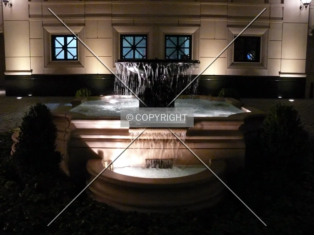 View to the south towards the fountain