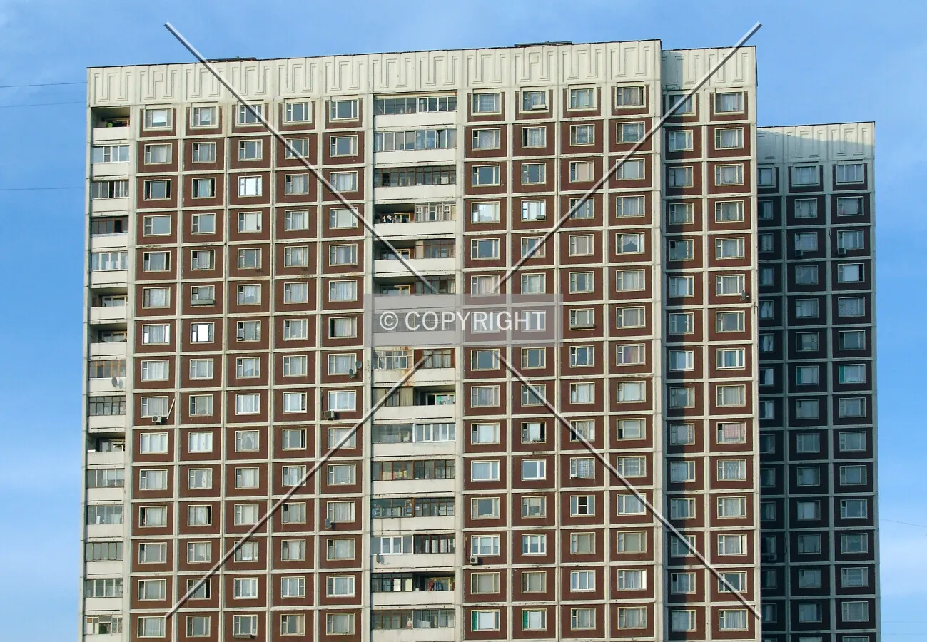 The upper floors as seen from the west