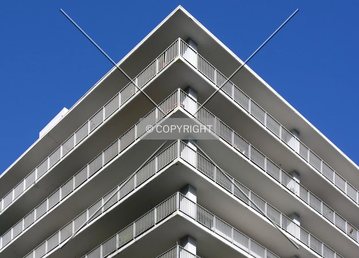 Looking up the southeast side