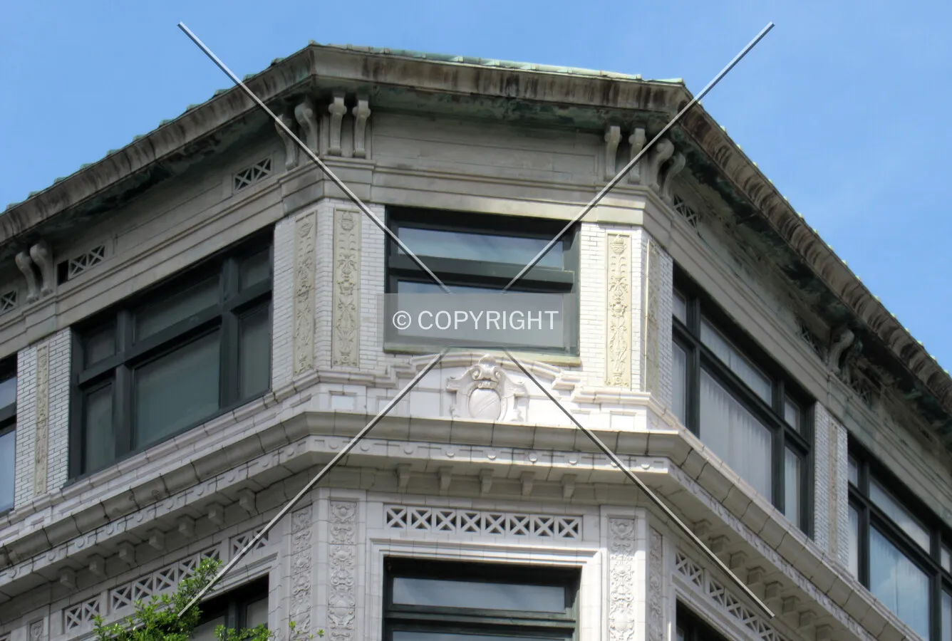 Northeast corner detail
