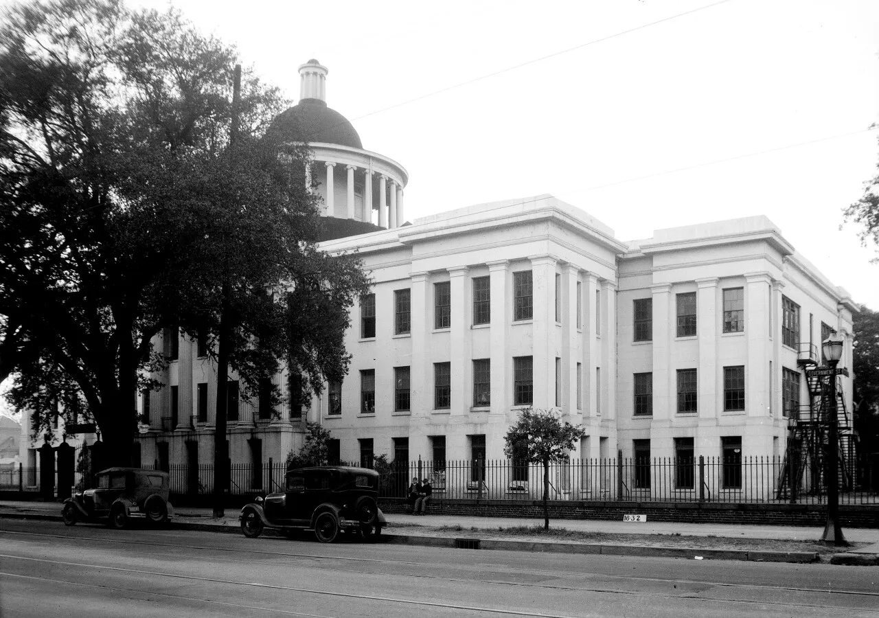 Vintage view from the southeast