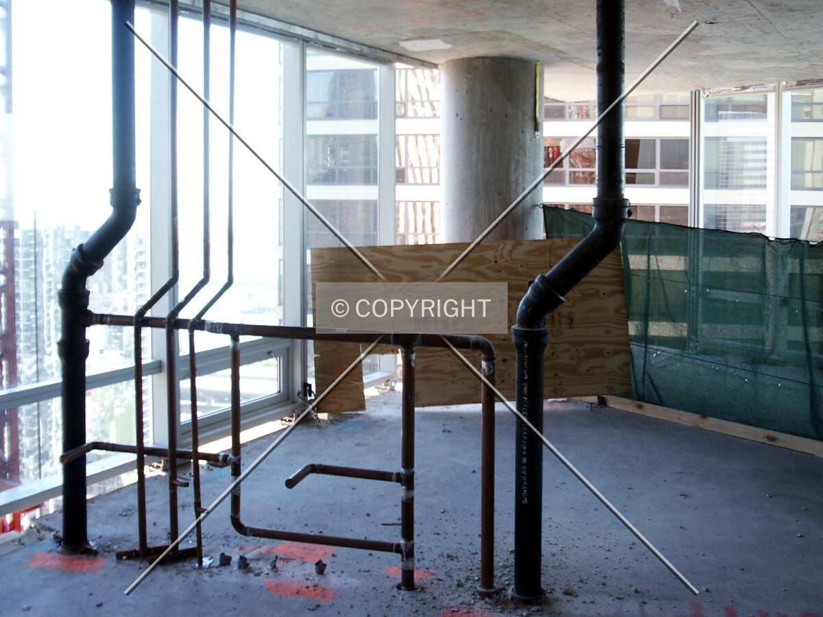 Inside the eastern corner on the 27th floor