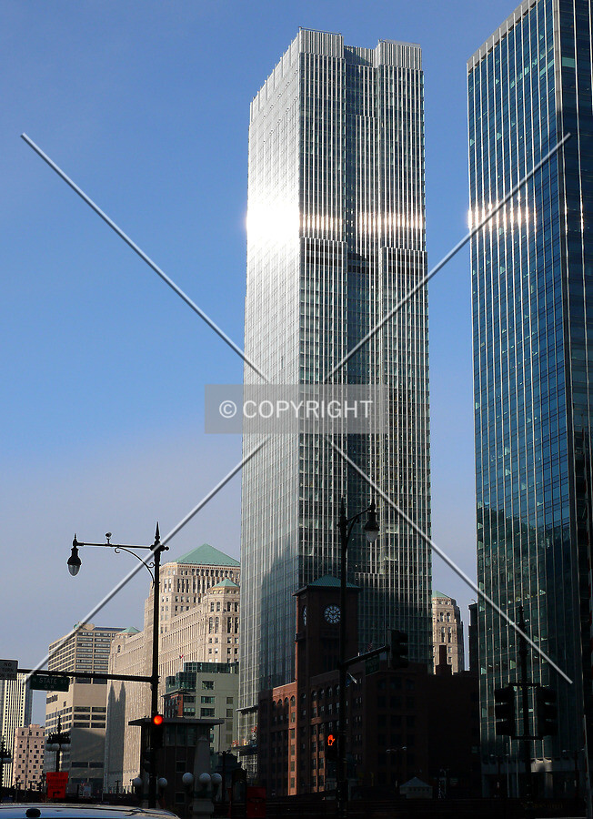 View to the northwest from Wacker Drive