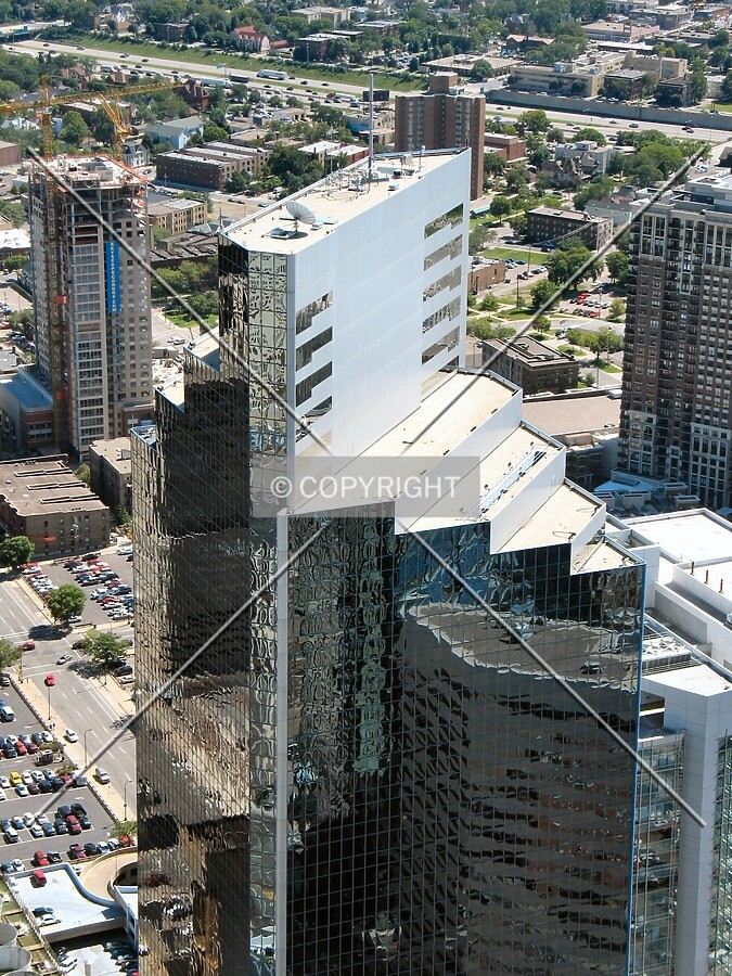 View to the southeast from the IDS Tower roof