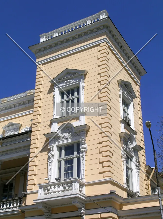 Partial southern facade view