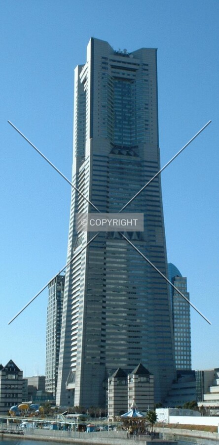 With two small towers behind