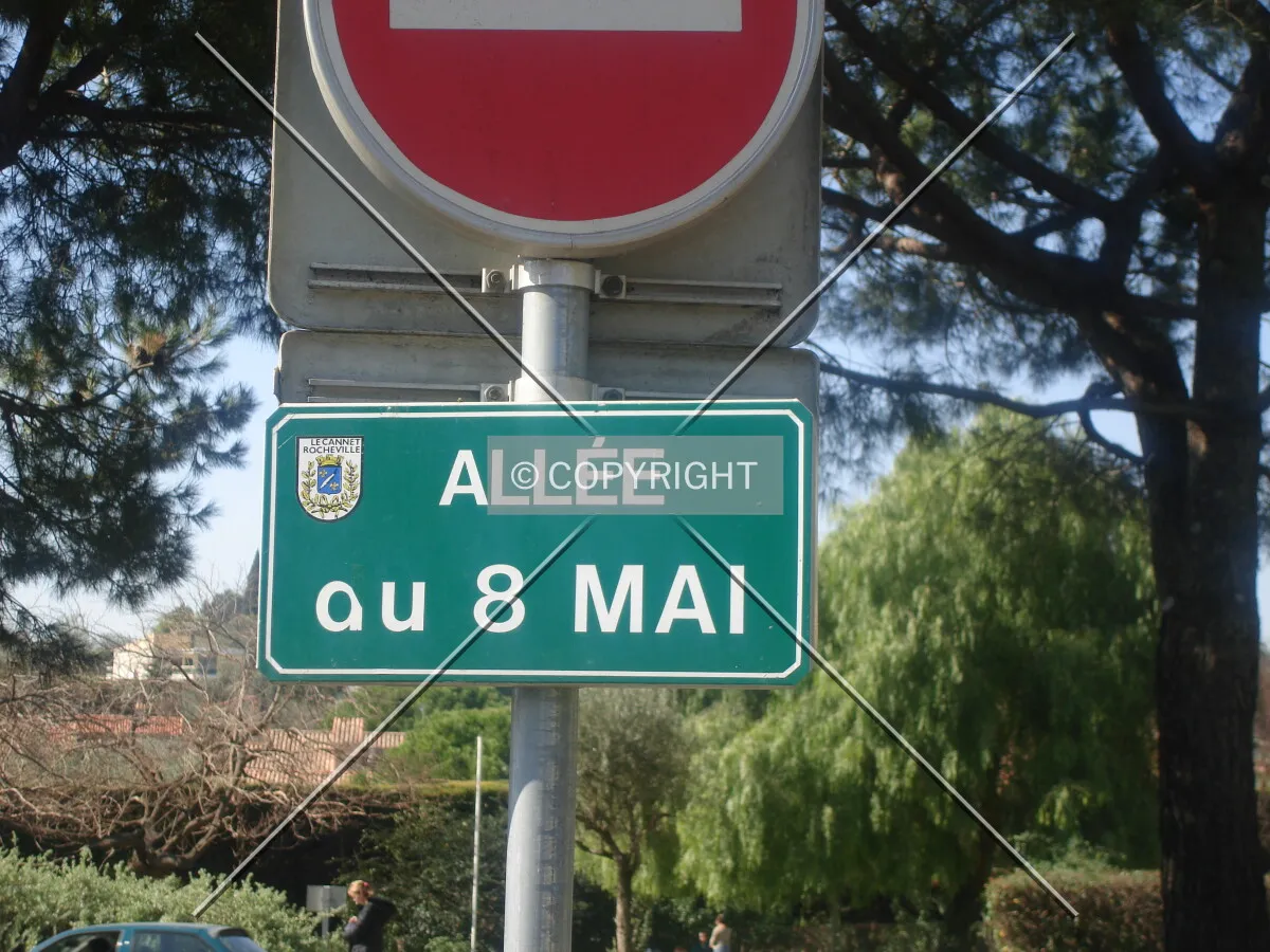 Typical street sign