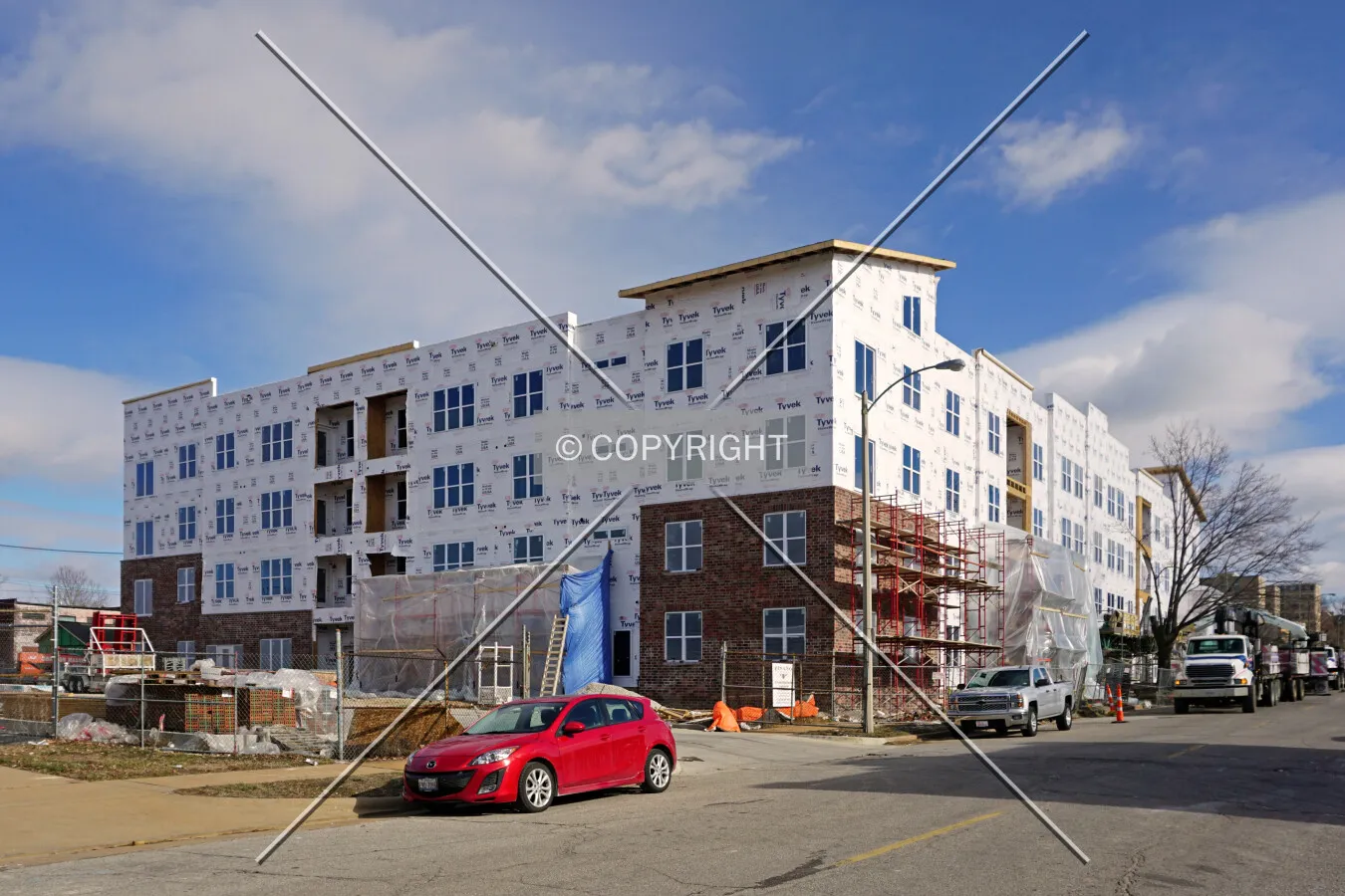 View from the southwest; January 18, 2016