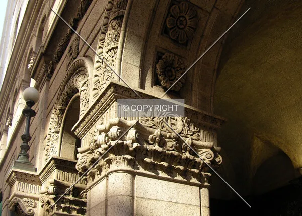 Facade detail on the 17th Street side
