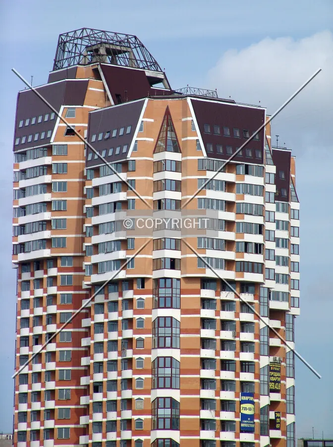 The upper floors as seen from the south