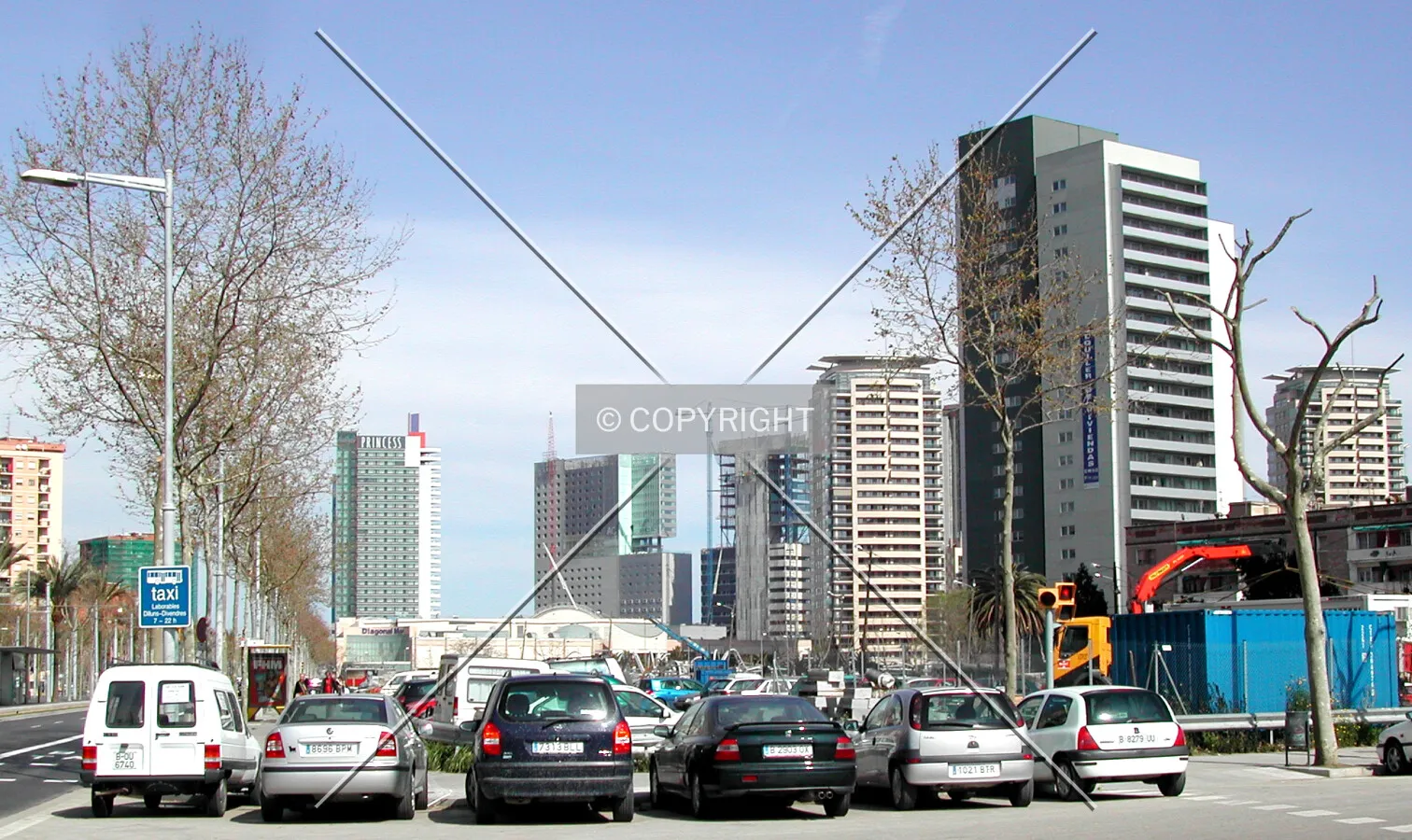 General view from Selva de Mar metro station