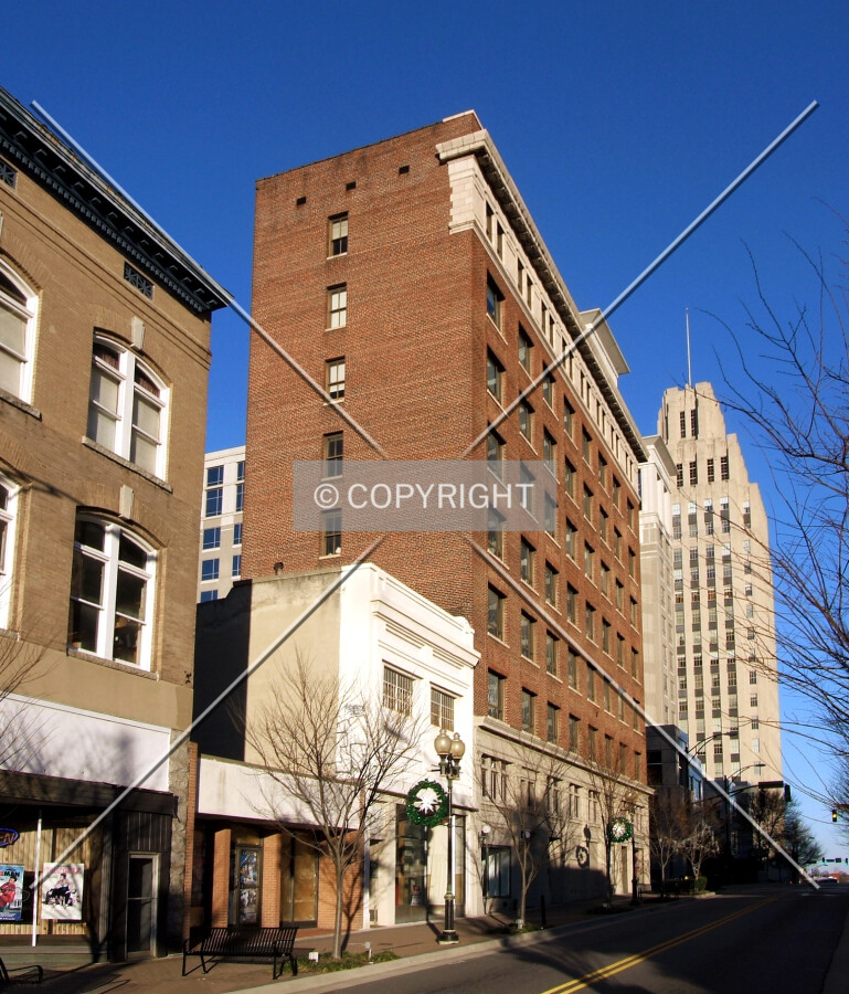 View from the southwest across 4th Street