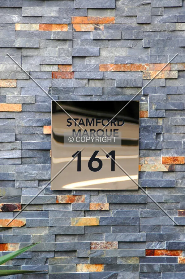 Sign at entrance