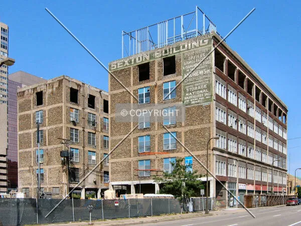 View to the north across Portland Avenue