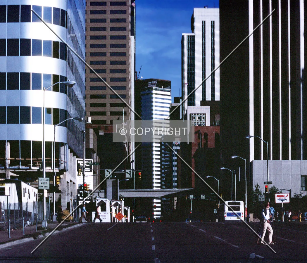 Vintage view southeast from Larimer Street