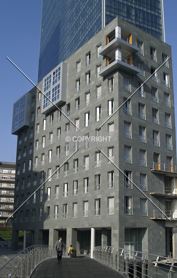 Lower floors seen from a northern bridge