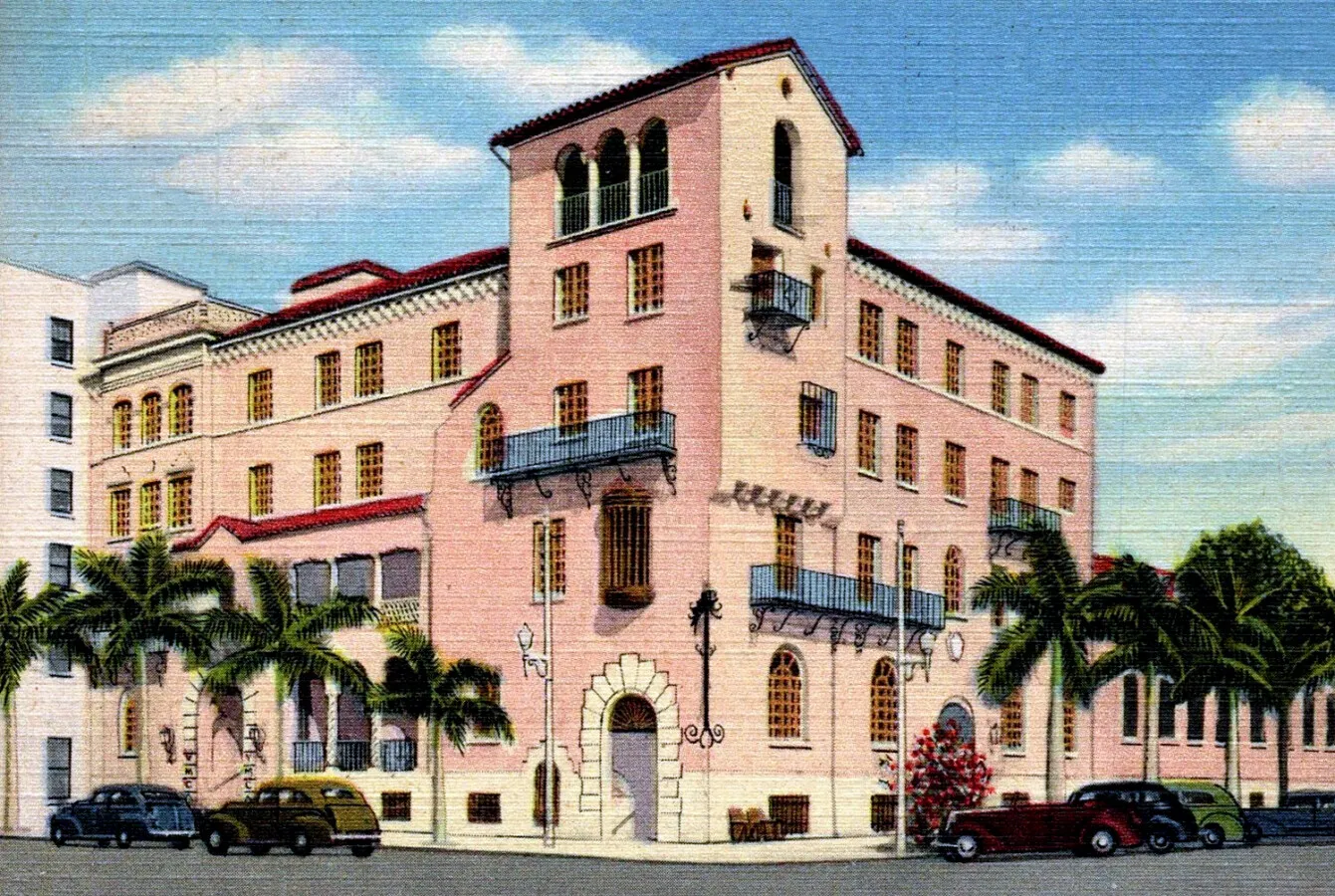 Vintage view from the southwest