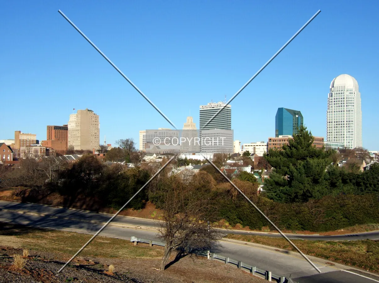 Downtown from the southwest